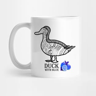 Duck With Blue Lemons Mug